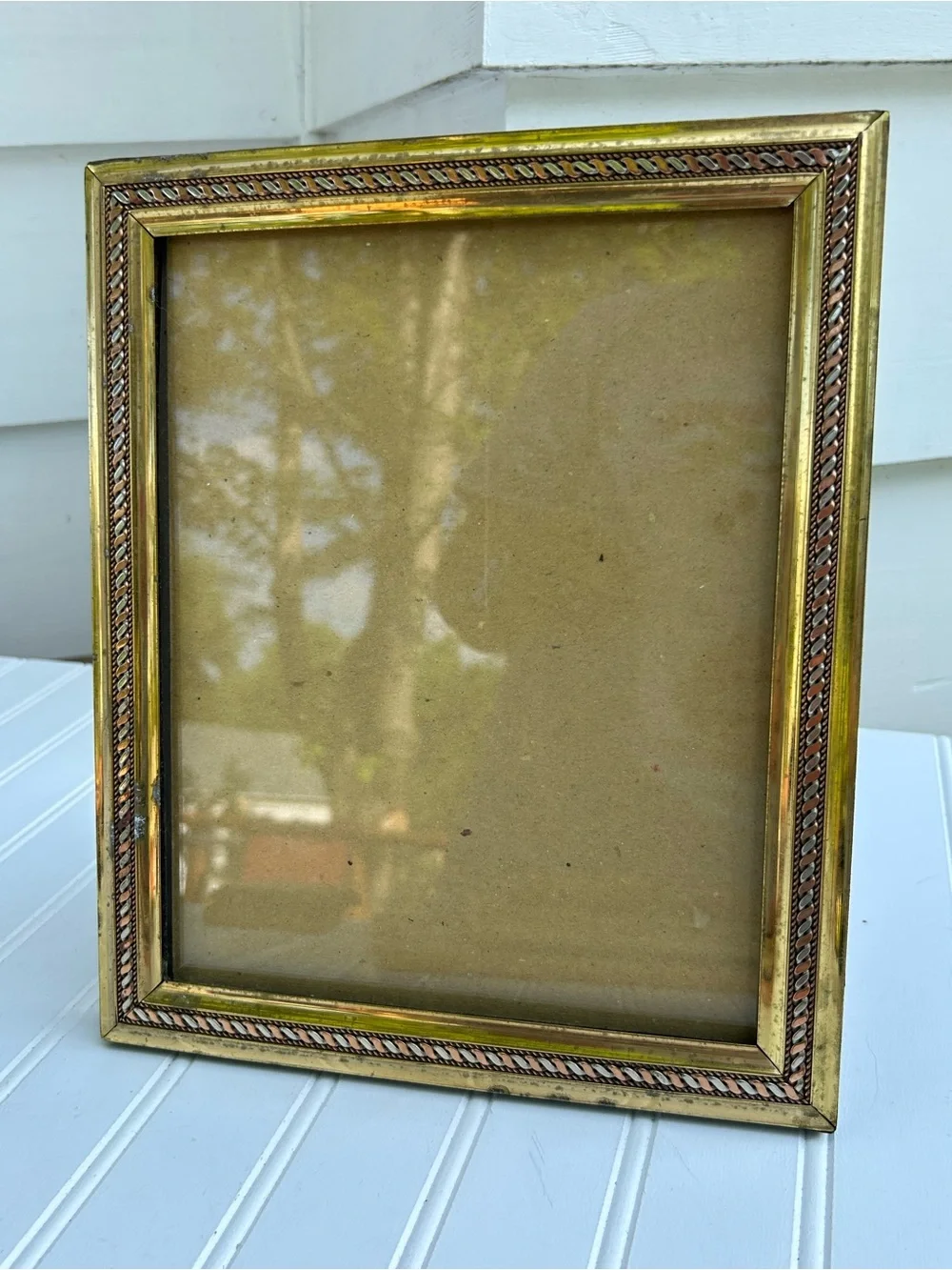 Vintage Frame Fetco Brass Photo Gallery Wall Heavy Cottagecore 8x10